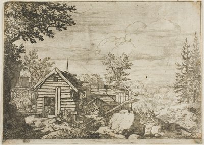 Two Men at the Door by Allaert van Everdingen