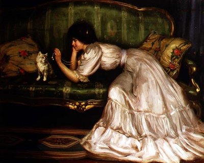 Playing with the Kitten by Allan Douglas Davidson