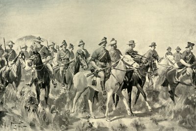 Australian Bushmen on the March, 1901 by Allan Stewart