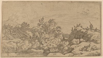 Goat Herd on a Hill by Allart van Everdingen