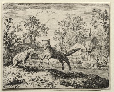 Reynard the Fox: Reynard Doing Penance by Allart van Everdingen