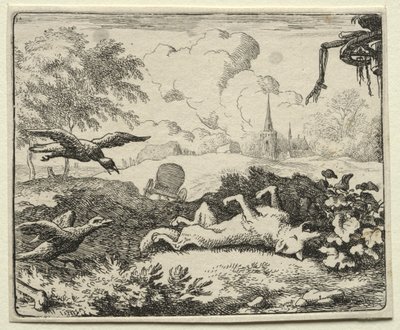 Reynard the Fox: Reynard Feigns Death by Allart van Everdingen
