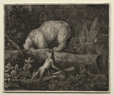 Reynard the Fox: Trapping the Bear by Allart van Everdingen