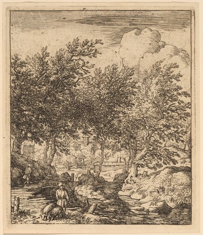 Swineherd by Allart van Everdingen