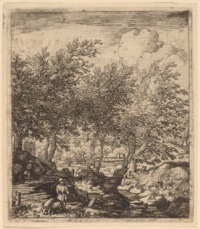 Swineherd by Allart van Everdingen