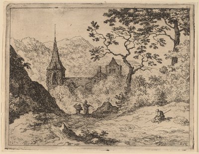 The Steeple by Allart van Everdingen