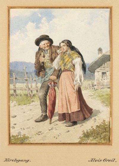 Going to Church by Alois Greil