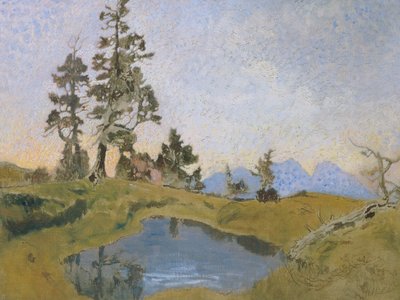Scheiblahn with Pine Trees by Alois Penz