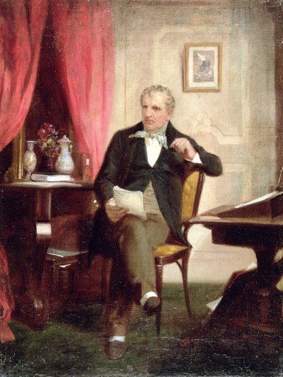 James Fenimore Cooper (1789-1851) (post conservation) by Alonzo Chappel