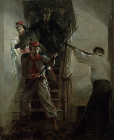 The Death of E. E. Ellsworth by Alonzo Chappel