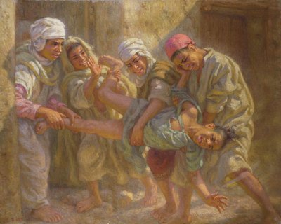Leaving the Koranic School by Alphonse Etienne Dinet