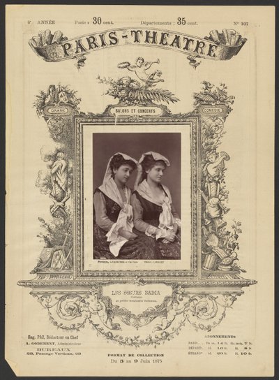Paris Theatre: The Badia Sisters by Alphonse J. Liébert