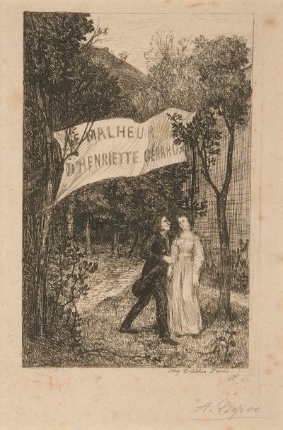 2 Illustrations for The Misfortune of... by Alphonse Legros
