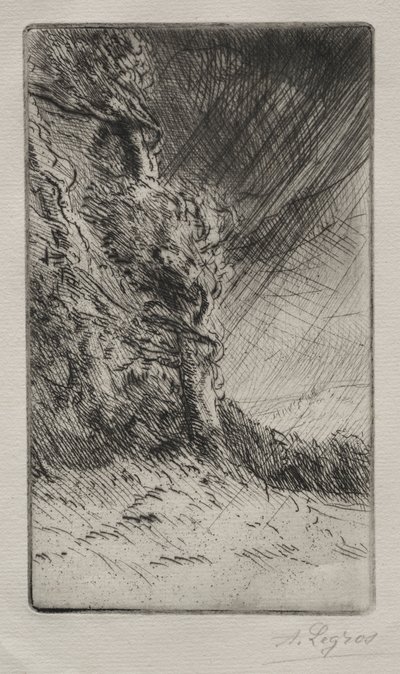 A Gust of Wind by Alphonse Legros