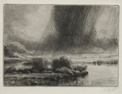 A Storm by Alphonse Legros