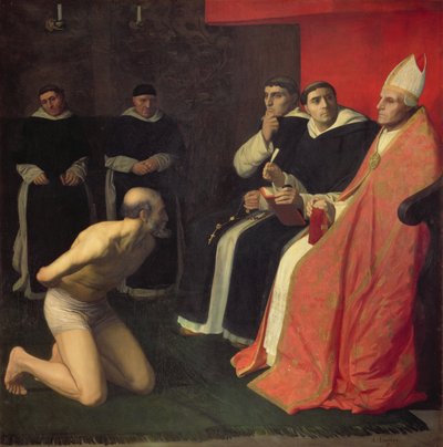 An Honourable Penitent, c.1868 by Alphonse Legros