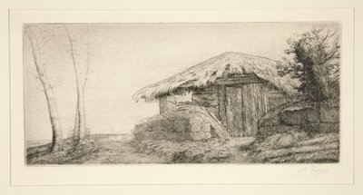 Shepherd on the Hillside by Alphonse Legros