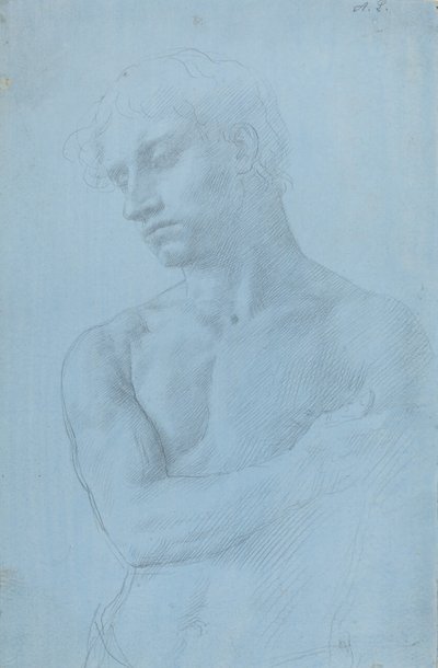 Bust of Nude Man by Alphonse Legros