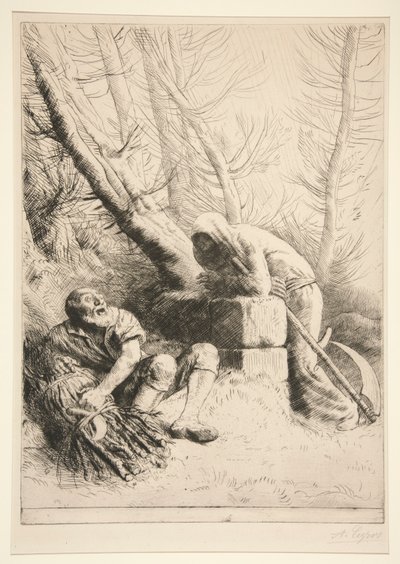Death and the Woodcutter by Alphonse Legros