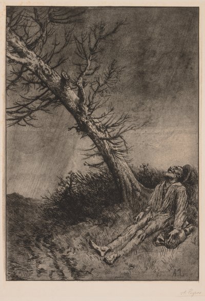 Death of the Vagabond by Alphonse Legros