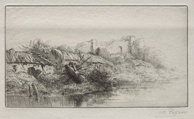 Deserted Village by Alphonse Legros
