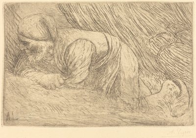 Fagot-gatherer by Alphonse Legros