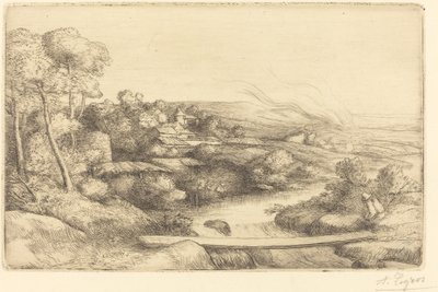 Footbridge by Alphonse Legros