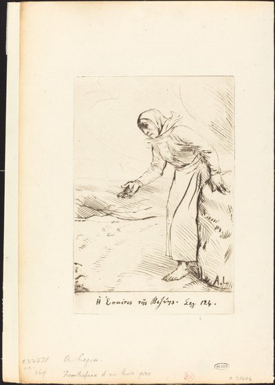 Frontispiece The Beggar Woman of Veze by Alphonse Legros