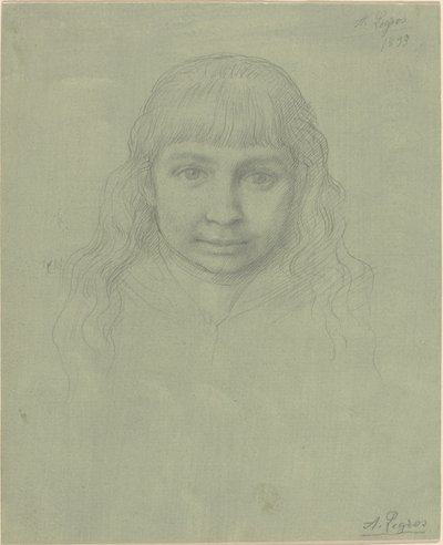 Head of a Child, 1893 by Alphonse Legros