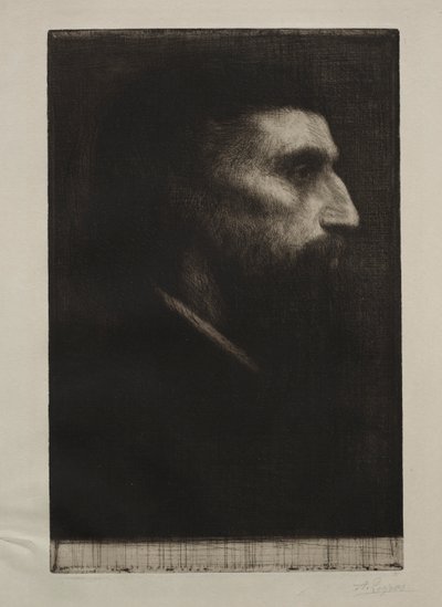 Head of a Man by Alphonse Legros
