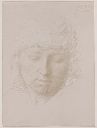 Head of a Man by Alphonse Legros