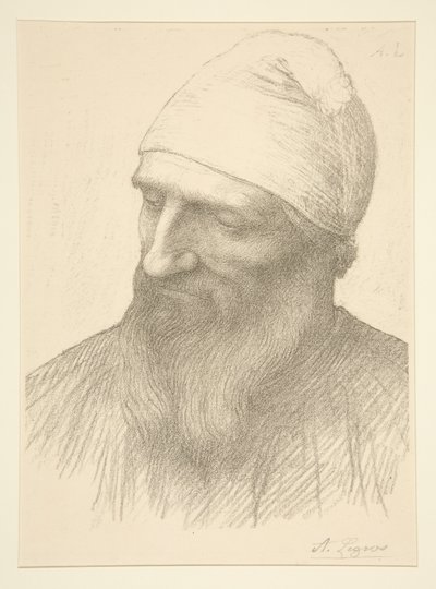 Head of a Man by Alphonse Legros