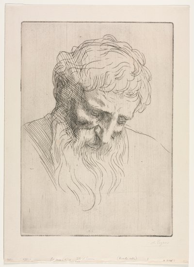 Head of a Man by Alphonse Legros