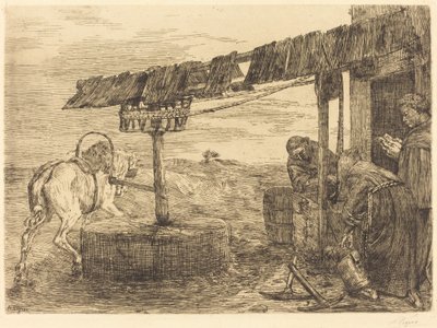 Horse-driven Mill by Alphonse Legros