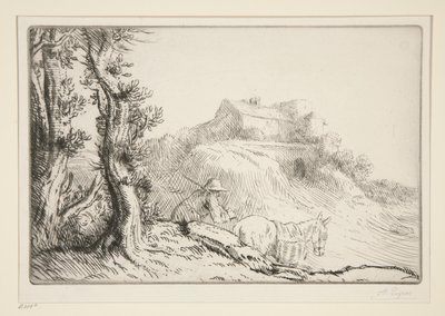 The Farm on the Hill by Alphonse Legros