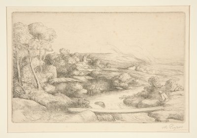Footbridge by Alphonse Legros