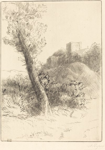 Landscape by Alphonse Legros