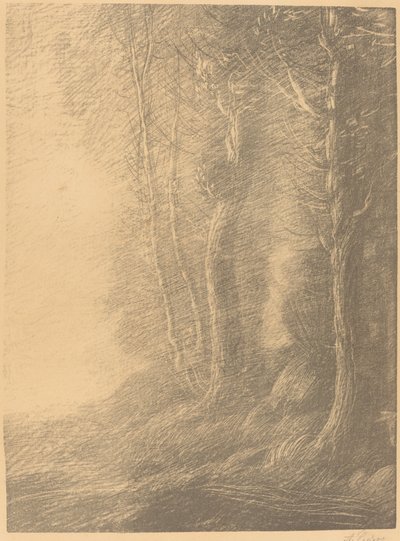 Landscape by Alphonse Legros