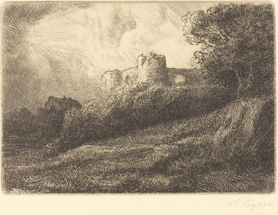 Landscape by Alphonse Legros