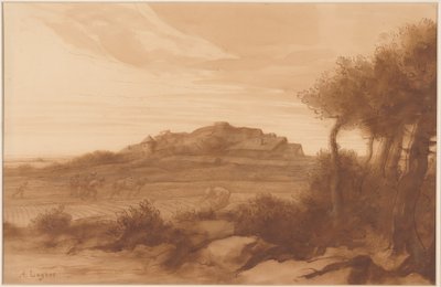 Landscape by Alphonse Legros