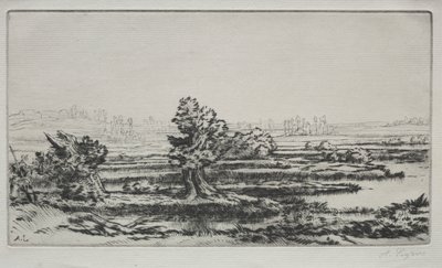 Landscape by Alphonse Legros