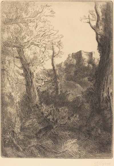 Landscape by Alphonse Legros
