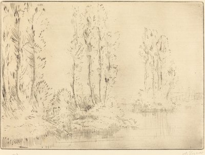 Landscape by Alphonse Legros