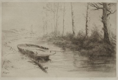 The Canal: Morning Effect by Alphonse Legros