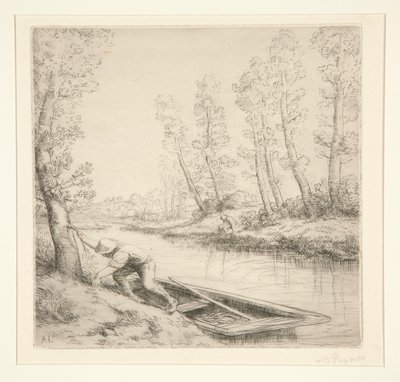 Morning on the River by Alphonse Legros
