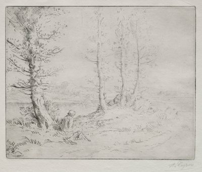Along the Shore by Alphonse Legros