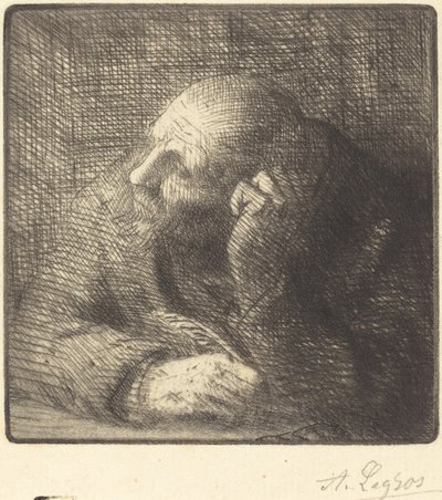 Meditation by Alphonse Legros