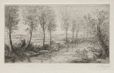 Near the Mill by Alphonse Legros