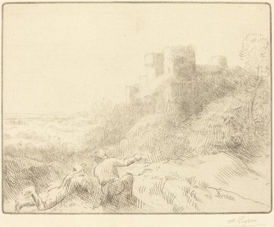 Old Chateau by Alphonse Legros