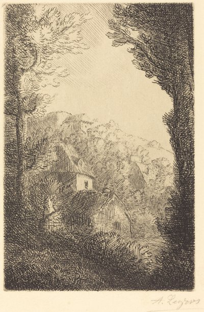 Old Chateau by Alphonse Legros
